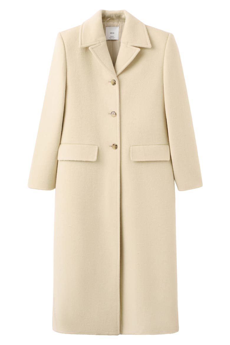 Wool Blend Coat, Alternate, color, VANILLA