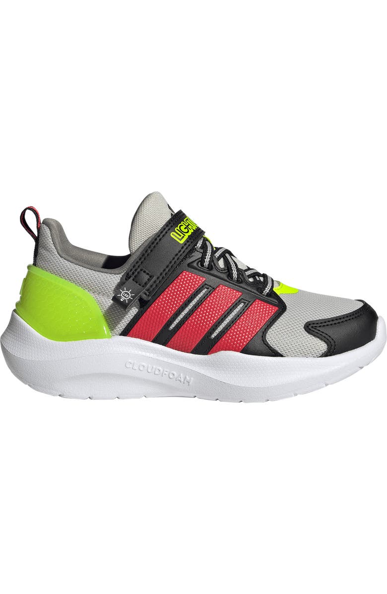 adidas Kids' Lightorama Sneaker, Alternate, color, Grey/ Red/ Lemon