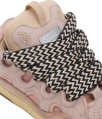 LEATHER CURB SNEAKERS
