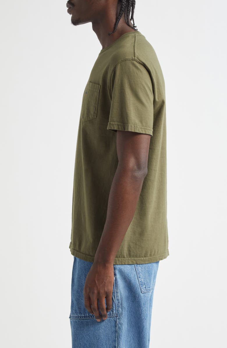 Noah Core Logo Pocket Tee, Alternate, color, Army Green