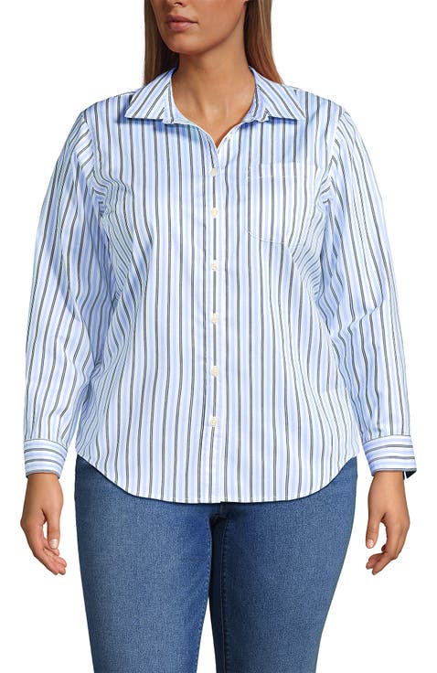 Plus Size Cooling Button Front Shirt