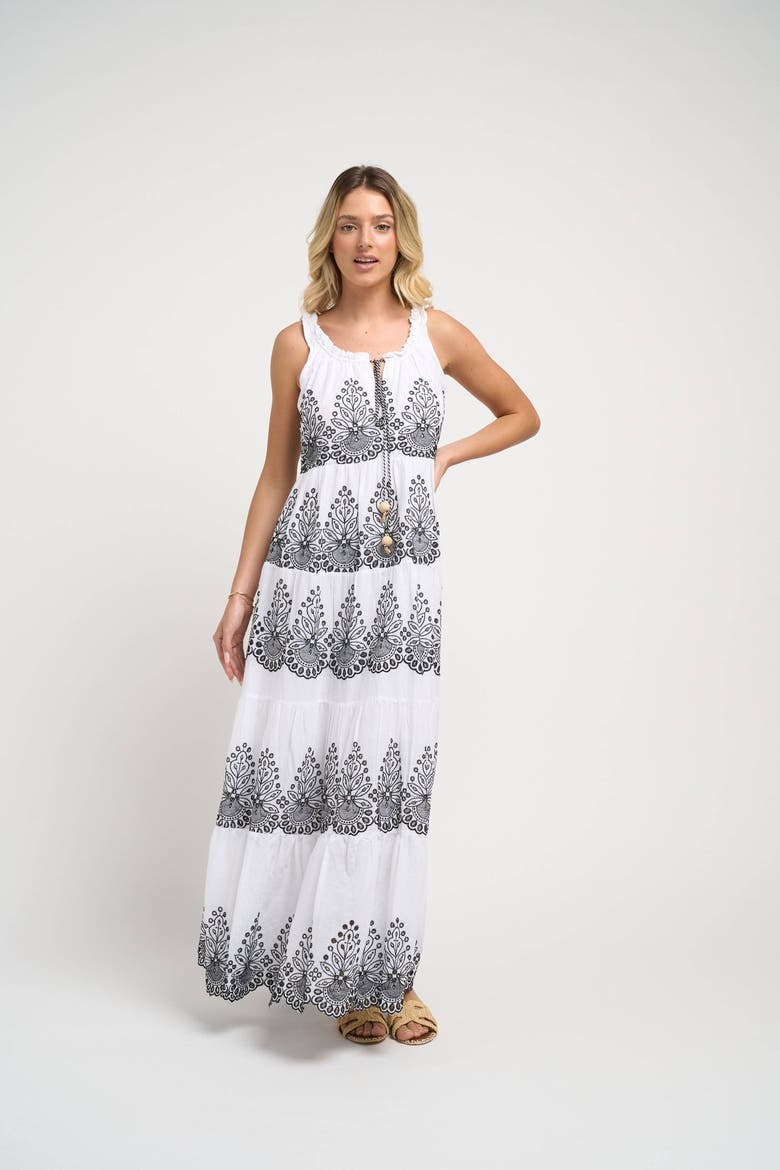 Pegasus Dress, Alternate, color, Black and White