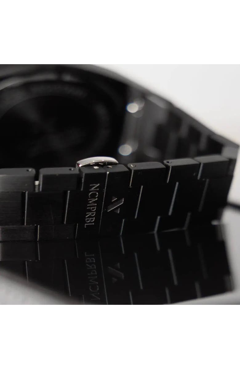 NCMPRBL Elevate Link Maldives Bracelet Watch, 42MM, Alternate, color, Black/Aqua