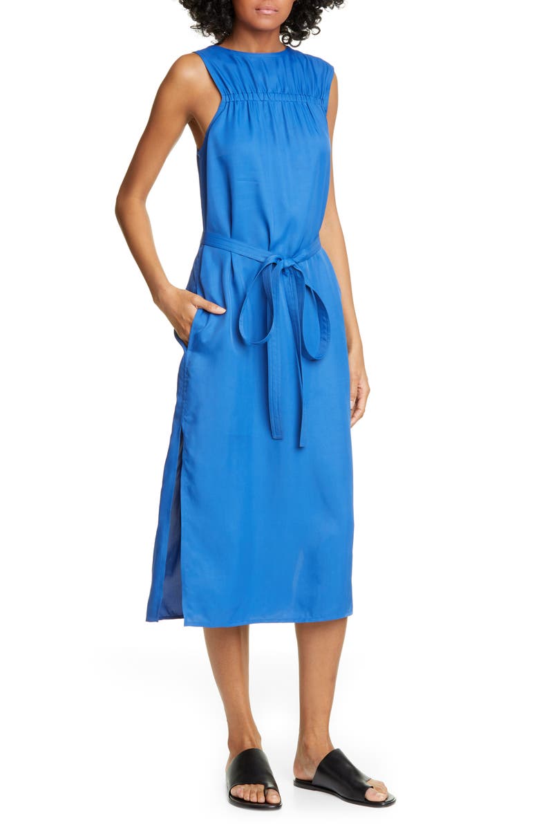Helmut Lang Sleeveless Woven Dress, Main, color, 