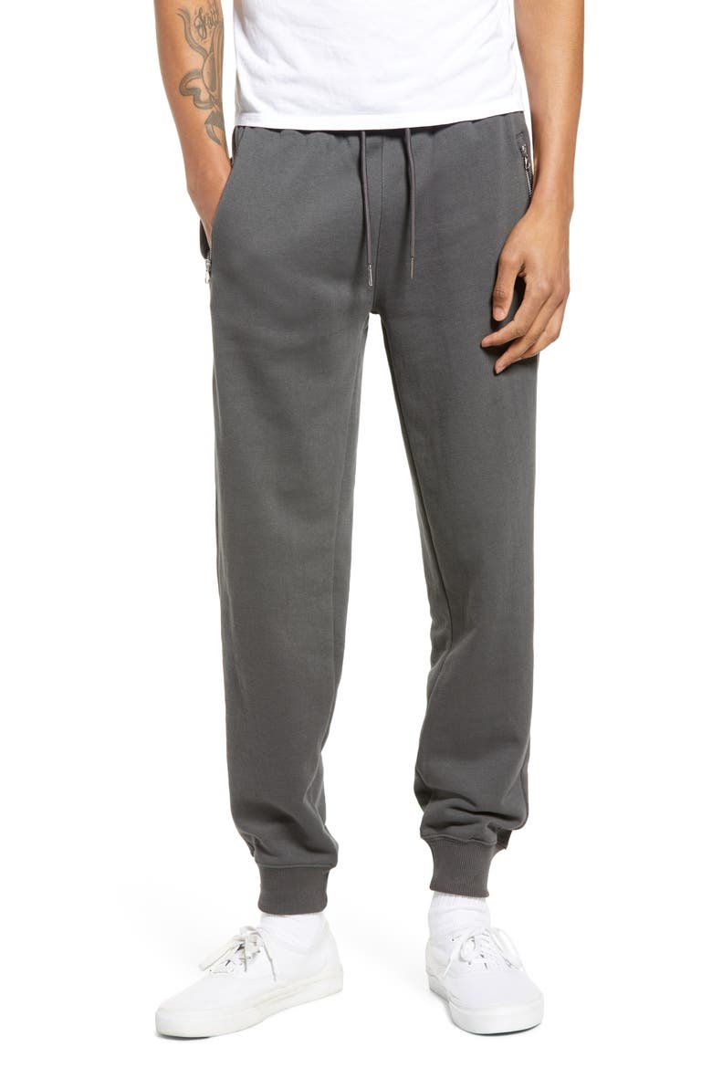 Modern Cotton Blend Joggers, Main, color, DARK GREY