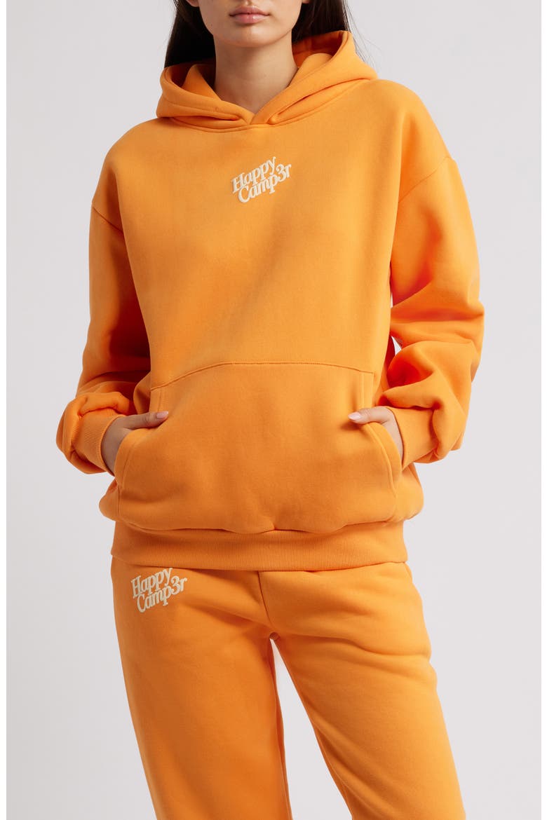 Puff Series Core Logo Cotton Blend Hoodie, Main, color, SPICED PUMPKIN