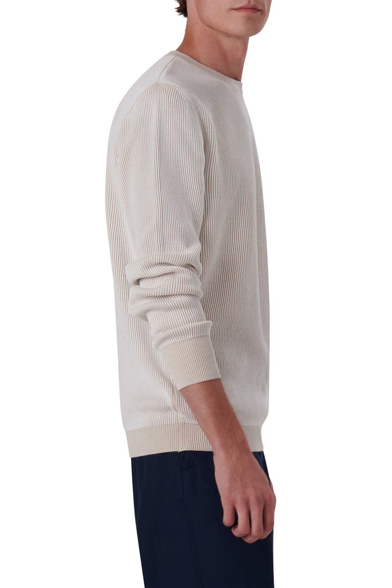 Cotton Rib Sweater, Alternate, color, CHALK