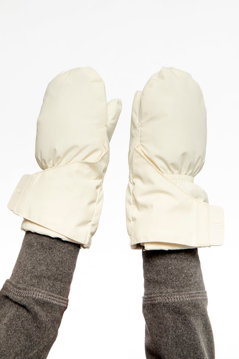 Cuff Connector String Lined Extended Mittens, Alternate, color, Off-White