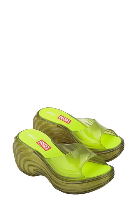 x Diesel Platform Slide Sandal