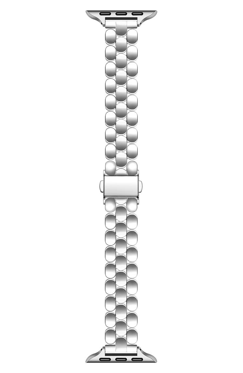 Posh Tech Emery Apple Watch<sup>®</sup> Bracelet Watchband, Main, color, Silver