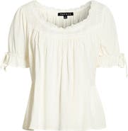 PacSun Karlie Eyelet Puff Sleeve Top