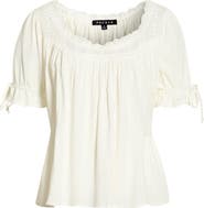 PacSun Karlie Eyelet Puff Sleeve Top