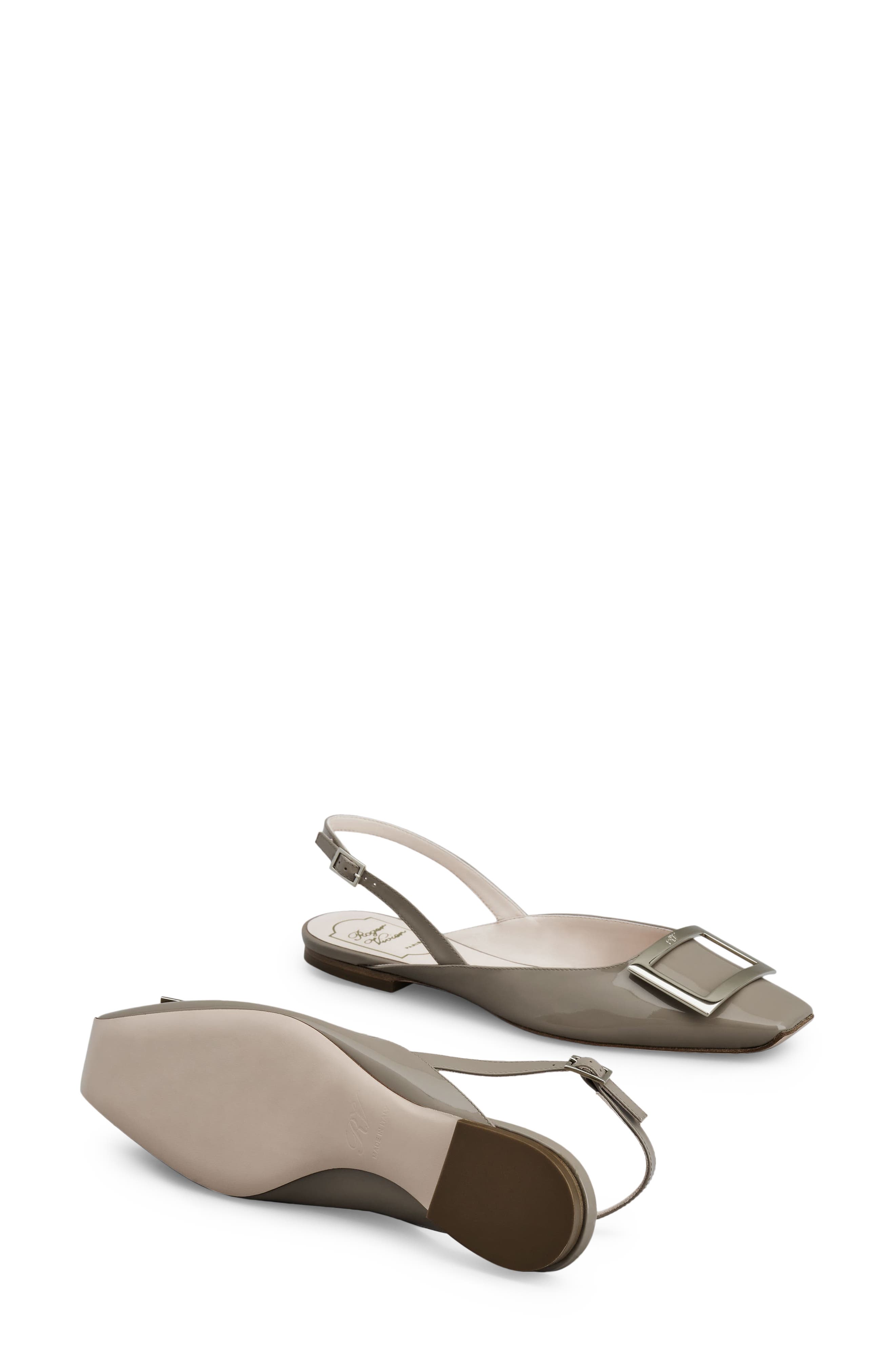 Roger Vivier Trompette Slingback Ballerina Flat, Alternate, color, 