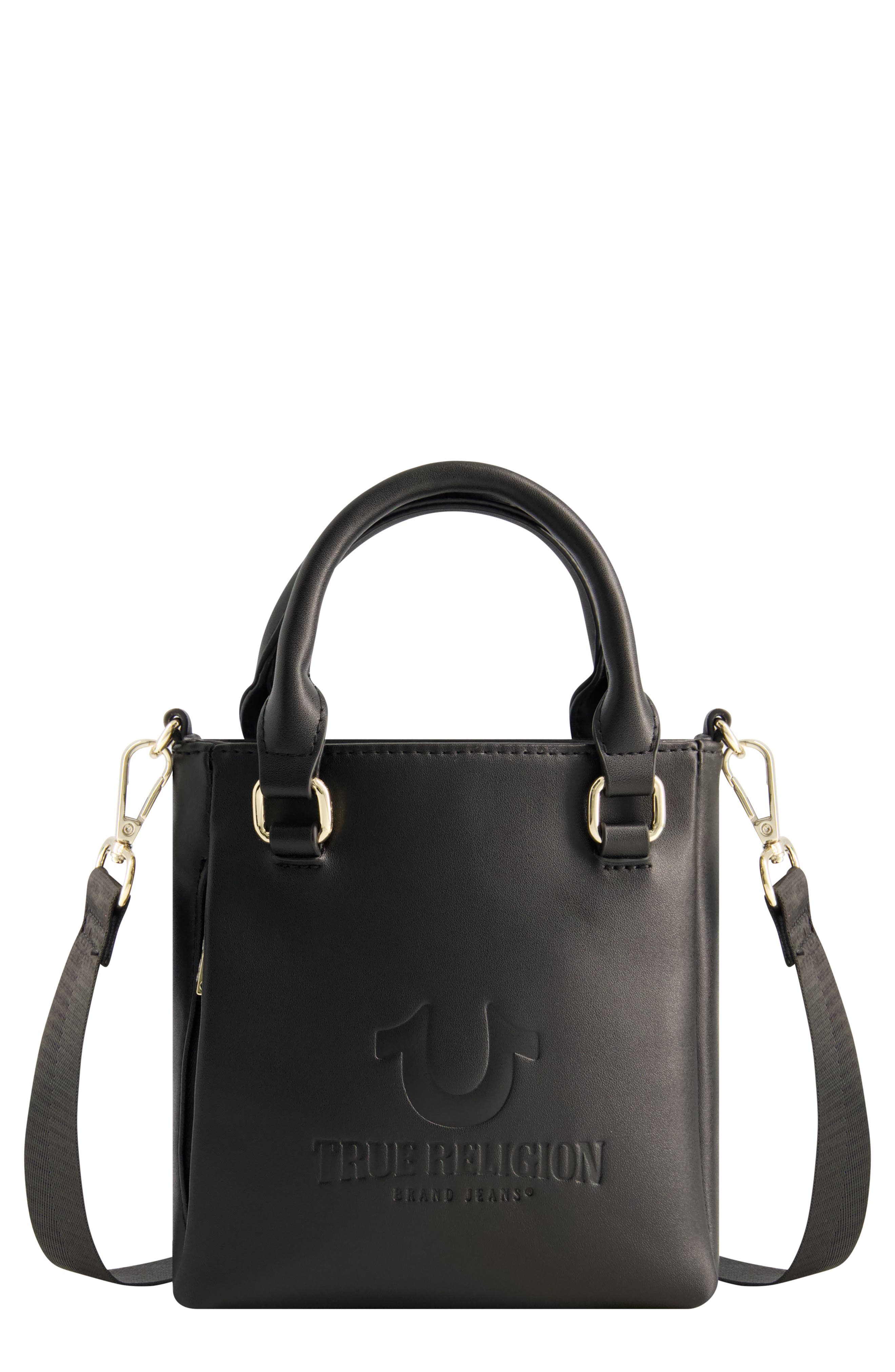 Mini Love Tote, Main, color, BLACK
