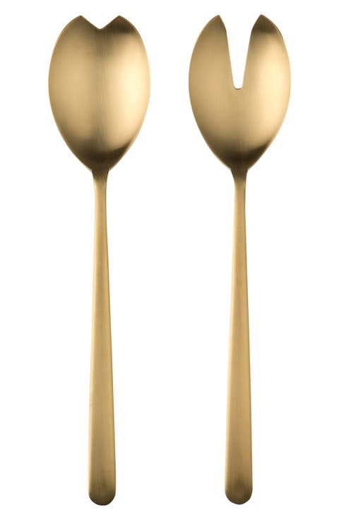 Brushed Salad Servers