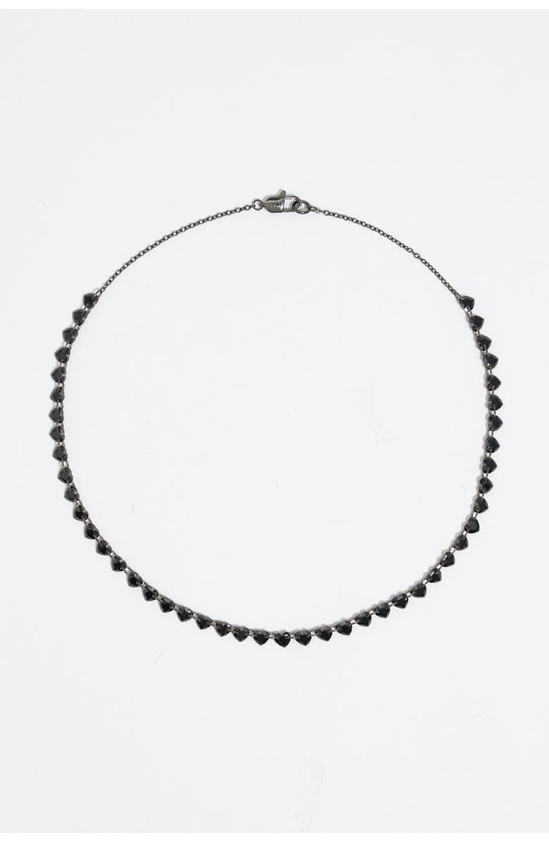 Bimba y Lola Hearts Necklace, Main, color, Black
