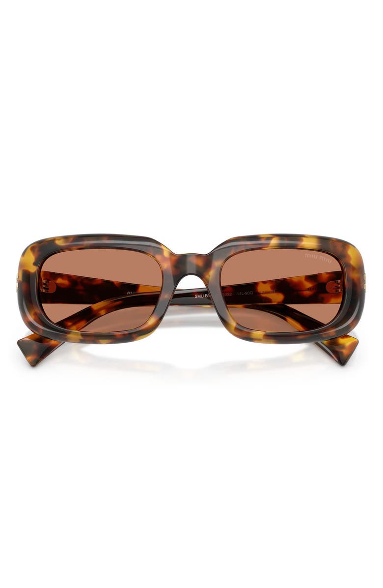 Miu Miu 52mm Rectangular Sunglasses, Alternate, color, 