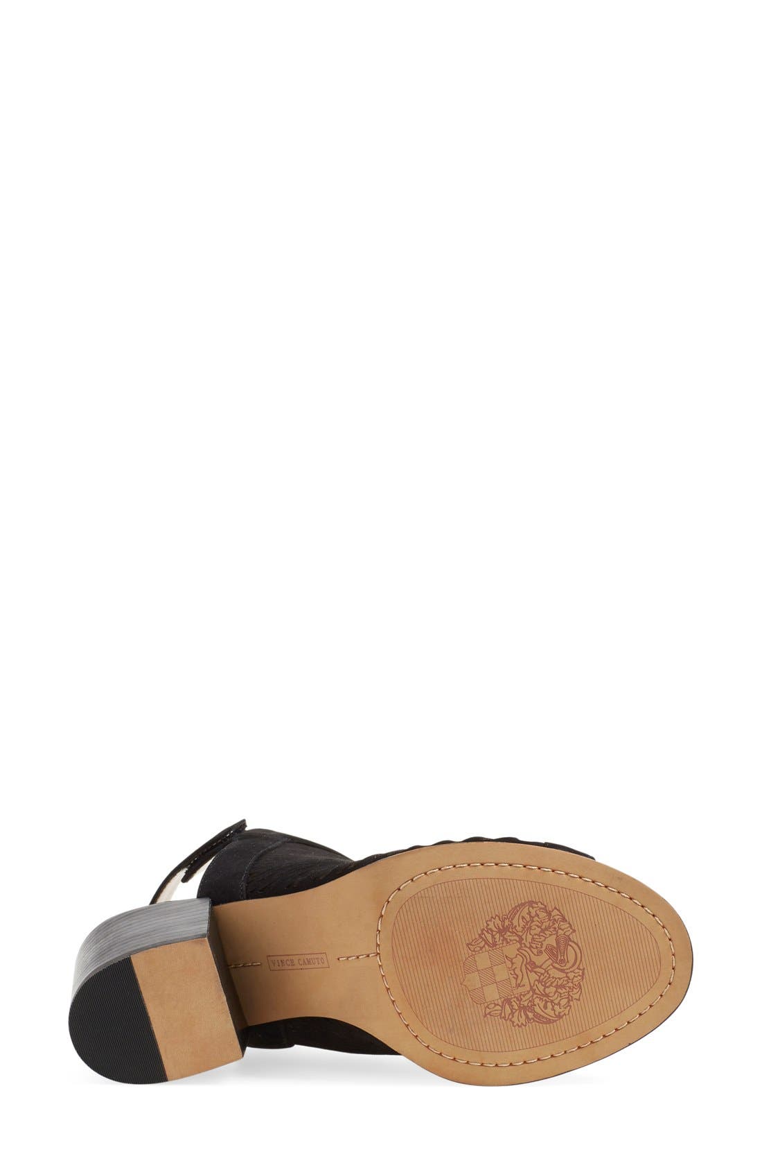 Vince Camuto 'Lavette' Perforated Peep Toe Bootie, Alternate, color, 