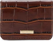 Brahmin Clementine Embossed Leather Card Case