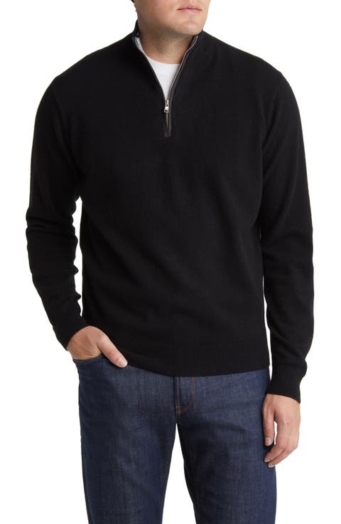 Crown Crafted Artisan Flex Cashmere Blend Quarter Zip Sweater