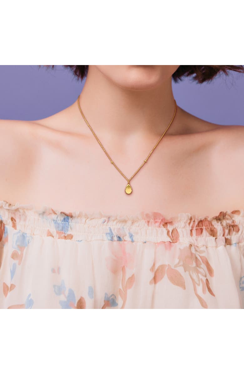 Julianna B. Teardrop Station Necklace 14k Gold, Alternate, color, 14K Yellow Gold