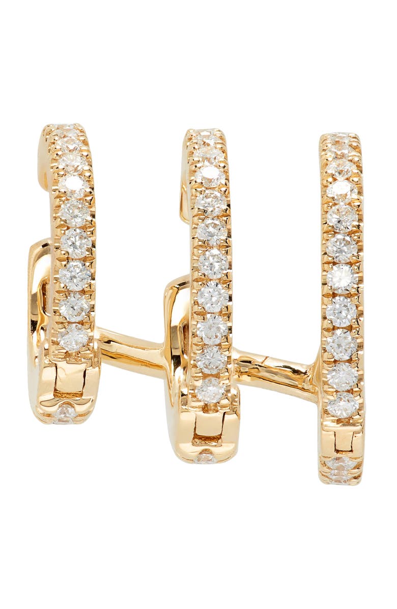 MARIA TASH Diamond Eternity Triple Linked Hoop Earring and Cuff, Alternate, color,