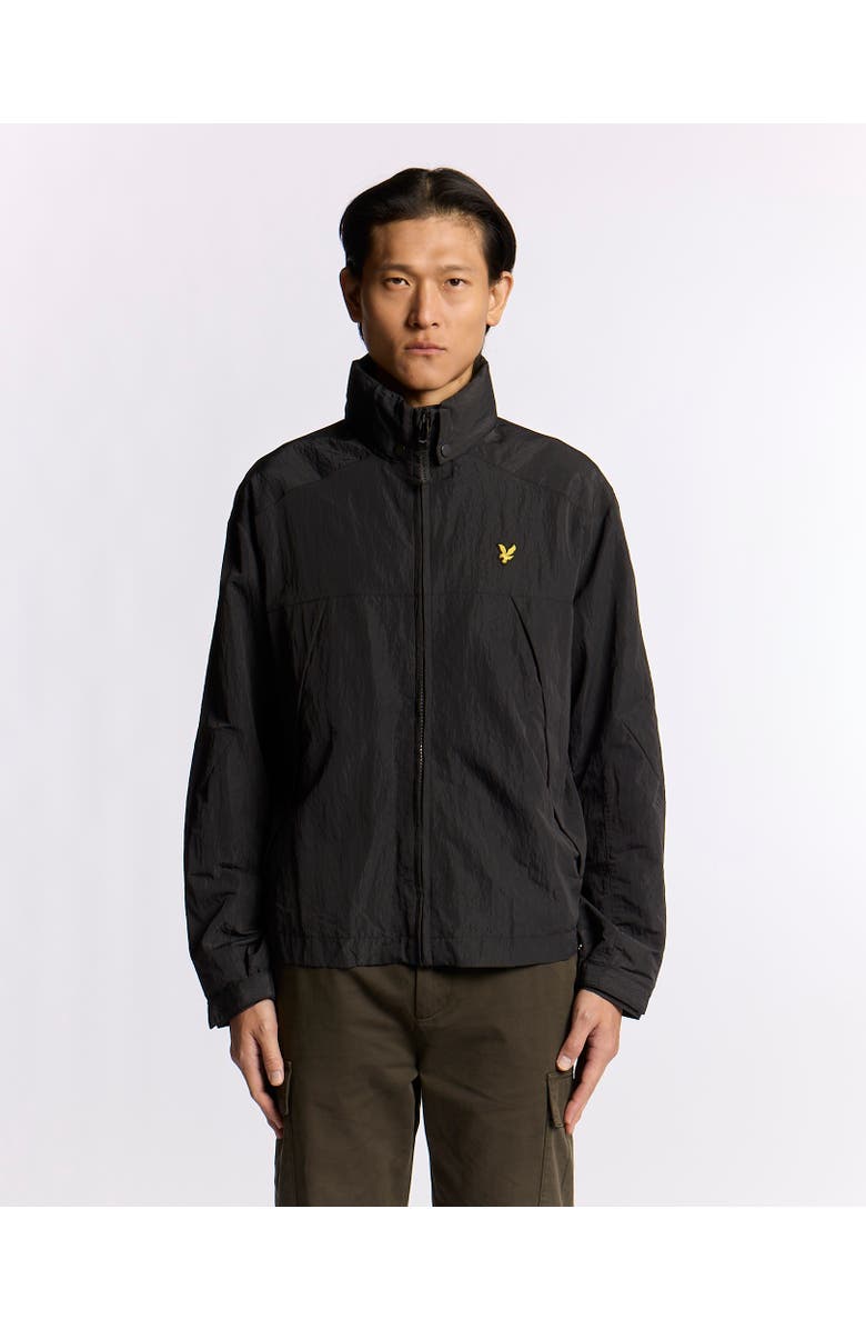 Lyle & Scott Long Sleeve Fold Away Hood Jacket, Alternate, color, Black Ice