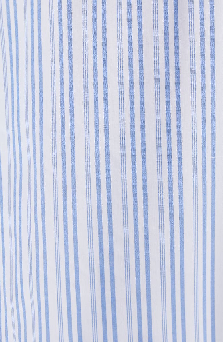 Ramy Brook Gia Stripe Lace Accent Button-Up Shirt, Alternate, color, 