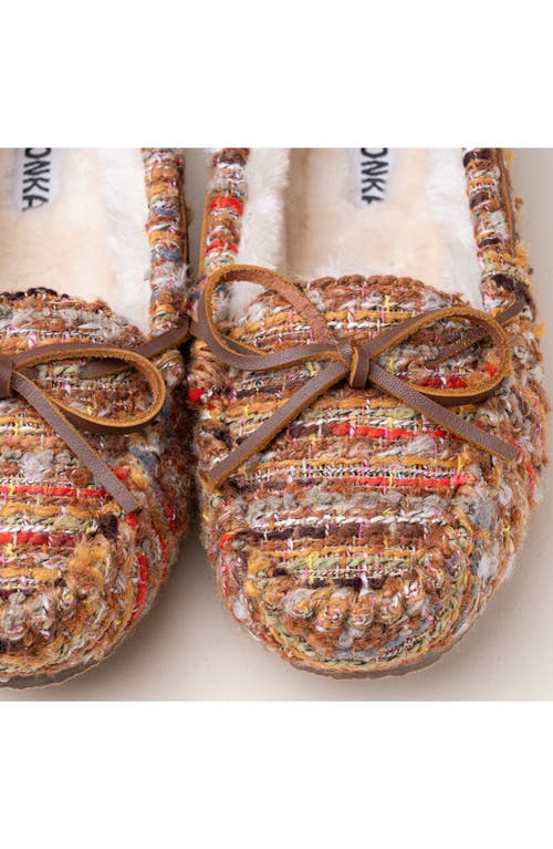 Minnetonka Cally Faux Fur Lined Slipper In Multi