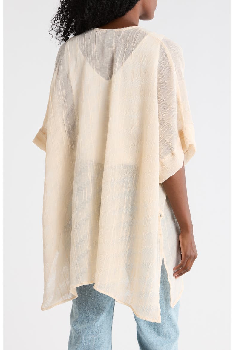 Crinkle Textured Topper, Alternate, color, NATURAL
