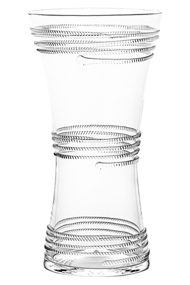 Ella 6-Inch Corset Vase, Main, color, CLEAR