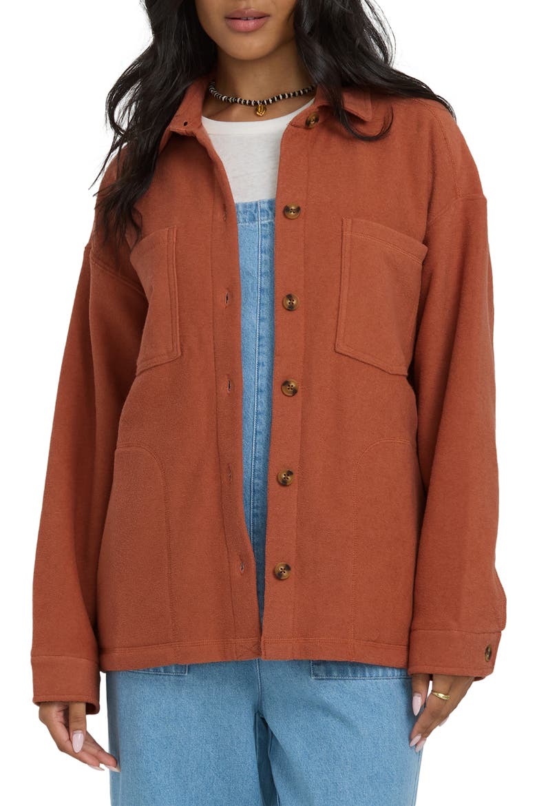 After Time Oversize Shacket, Main, color, SEDONA