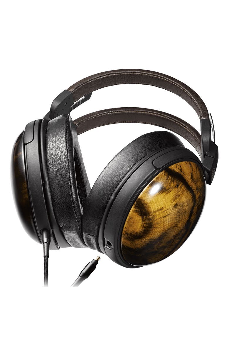 ATH-AWKG Closed-Back Kurogaki Over-Ear Headphones, Alternate, color, Walnut