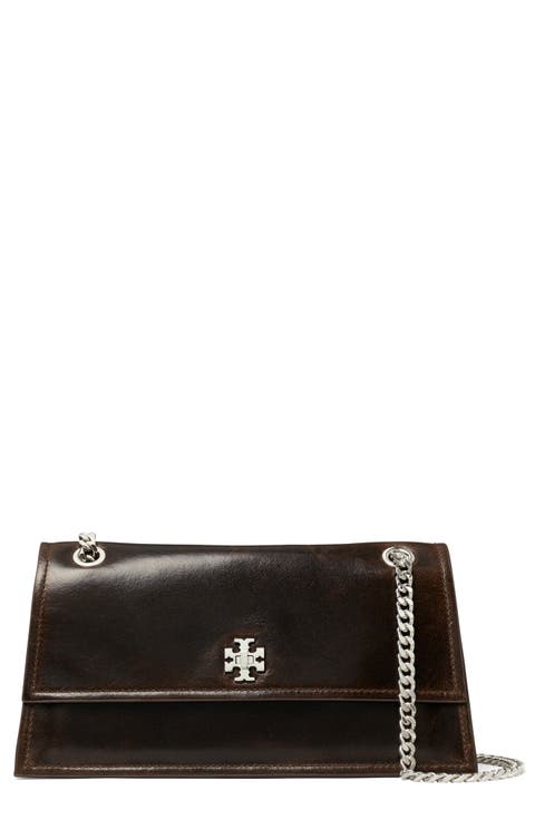 Kira Turnlock Distressed Leather Shoulder Bag