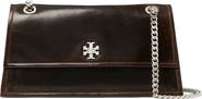 Tory Burch Kira Turnlock Distressed Leather Shoulder Bag