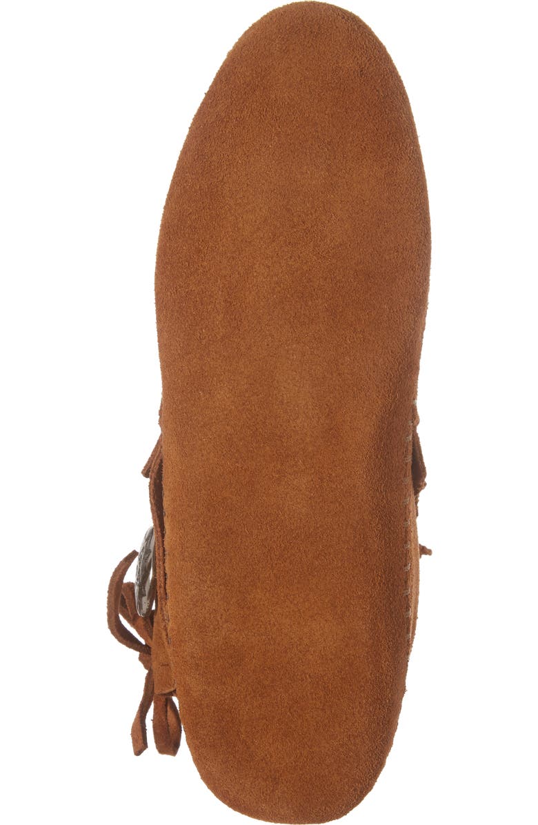 Minnetonka Two-Button Softsole Bootie, Alternate, color, Brown