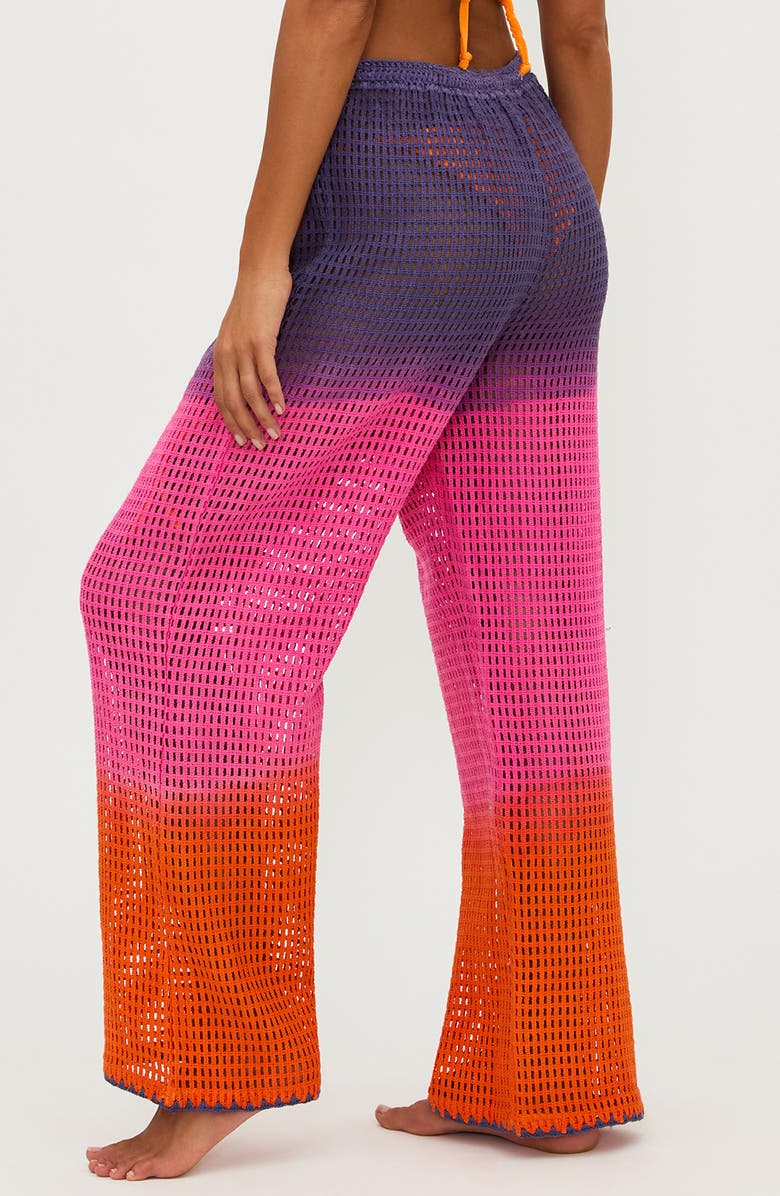 Beach Riot Alex Tie Dye Wide Leg Cover-Up Pants, Alternate, color, 