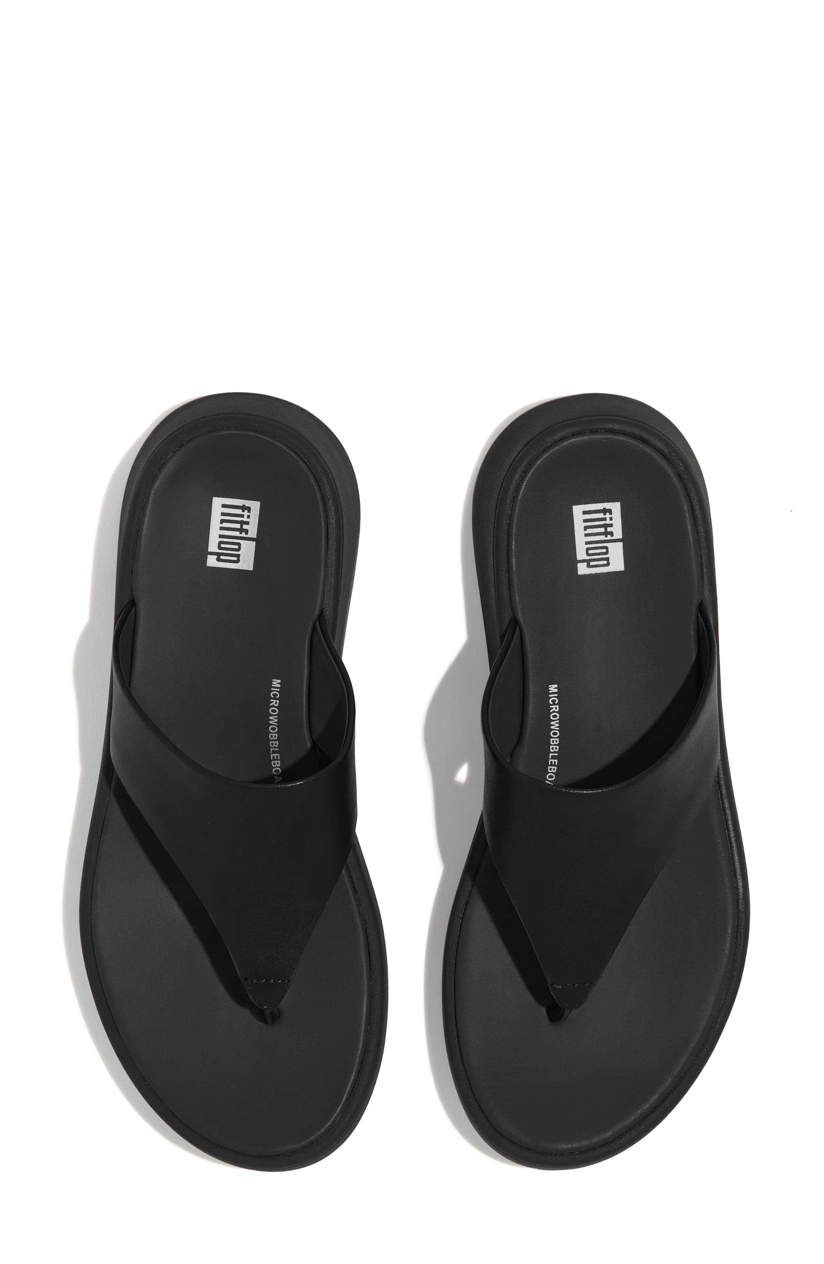 FitFlop F-Mode Platform Sandal, Alternate, color, All Black