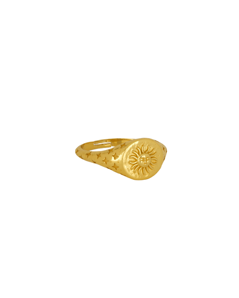 Sunray Signet Ring