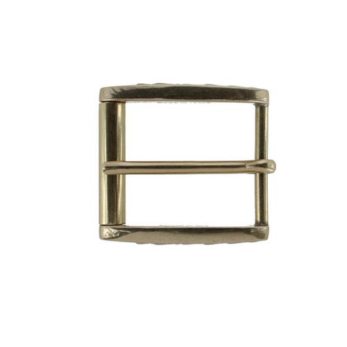 Trafalgar 35mm Solid Brass Side Detailed Roller Harness Belt Buckle