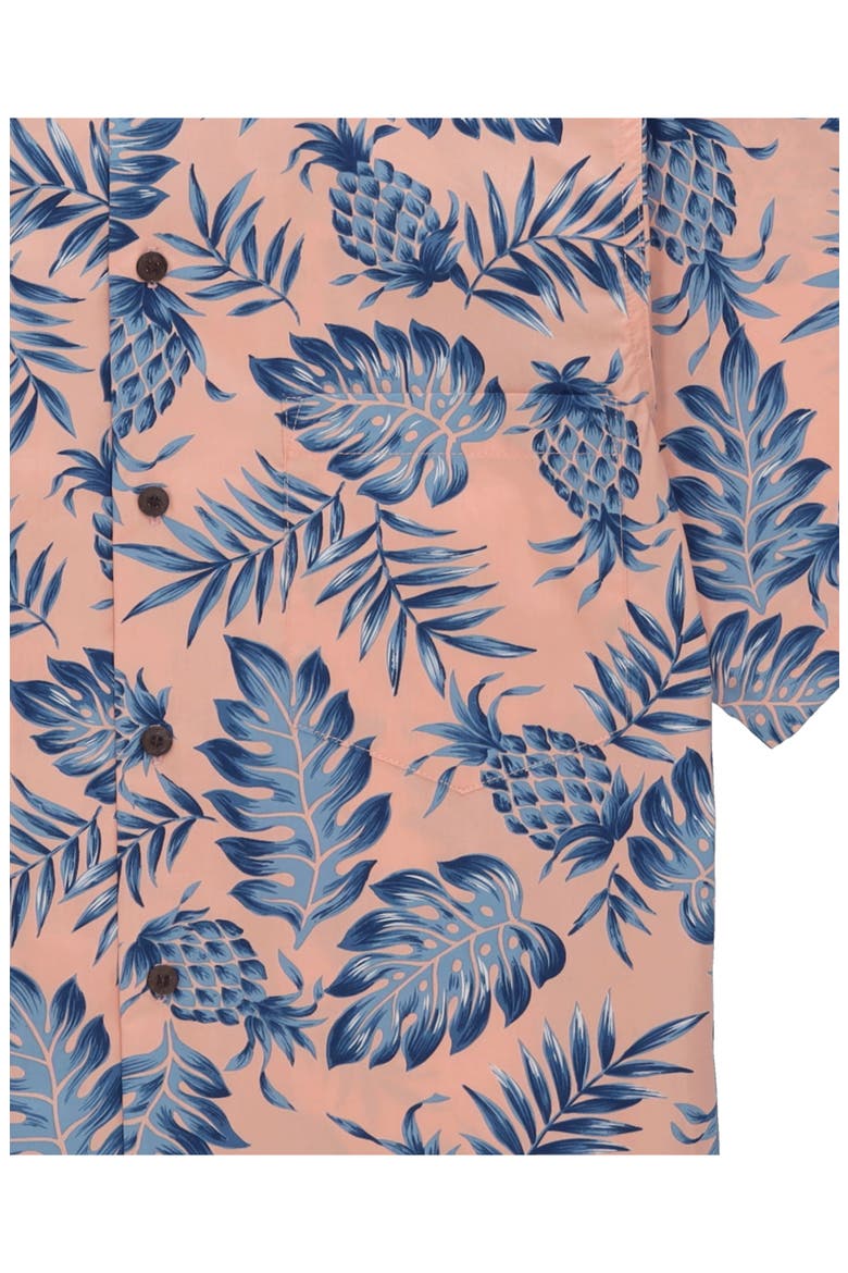 Pineapple Print Shirt, Alternate, color, Coral