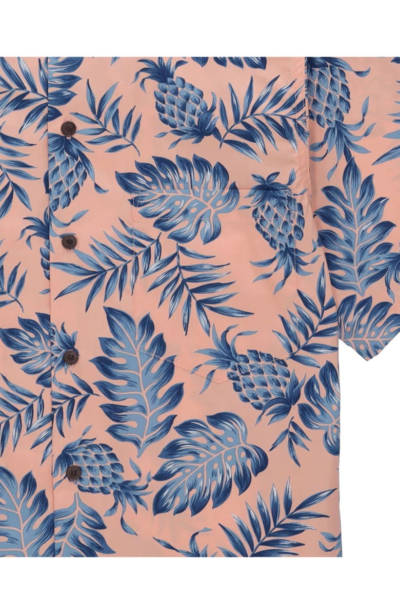 Fortela Pineapple Print Shirt, Alternate, color, Coral