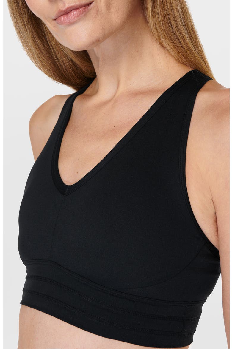 Gaia Yoga Sports Bra, Alternate, color, BLACK