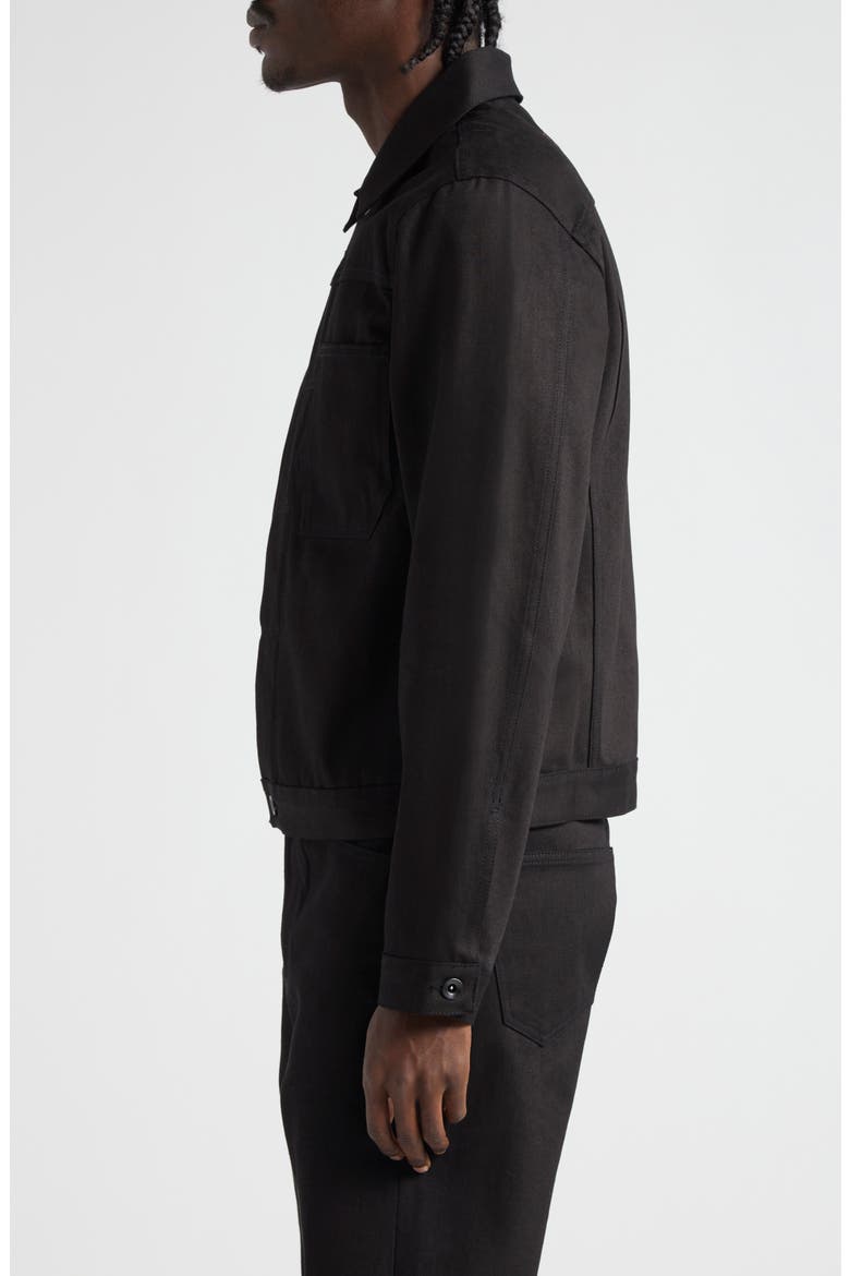 Three-Pocket Cotton Bomber Jacket, Alternate, color, BLACK