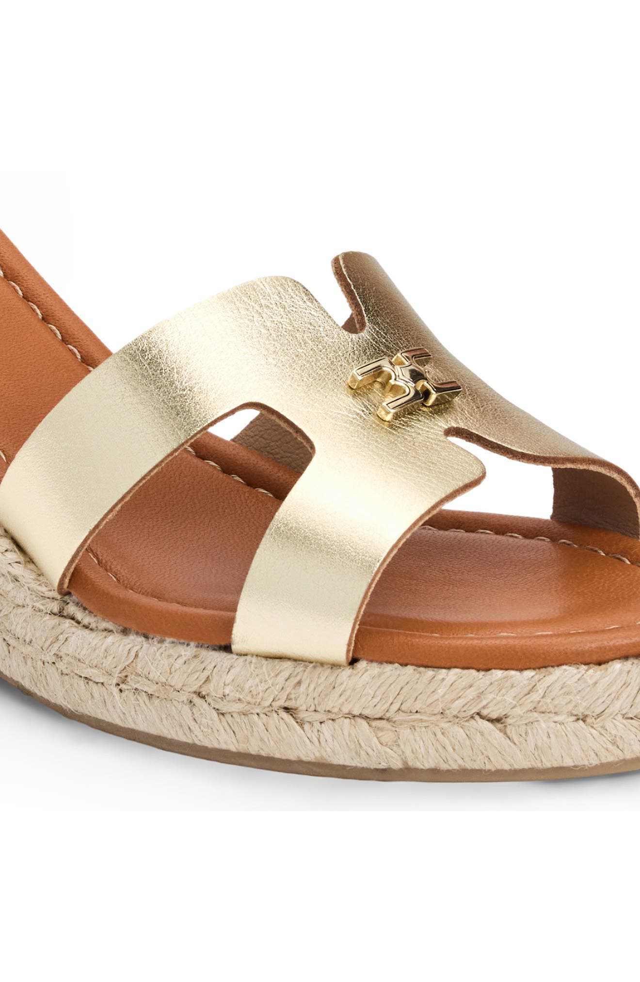 Dina Ankle Strap Wedge Sandal, Alternate, color, PLATINO