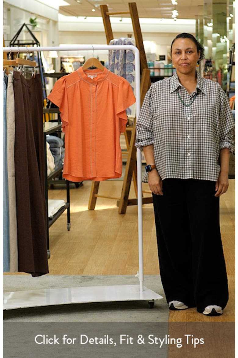Aurora Ruffle Sleeve Button Front Shirt video