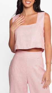 Petal & Pup Devlin Linen Crop Tank