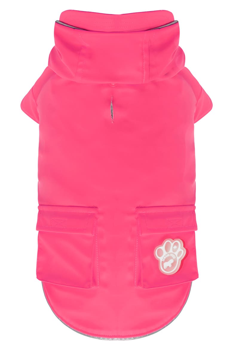 Torrential Tracker Water Resistant Dog Coat, Alternate, color, PINK