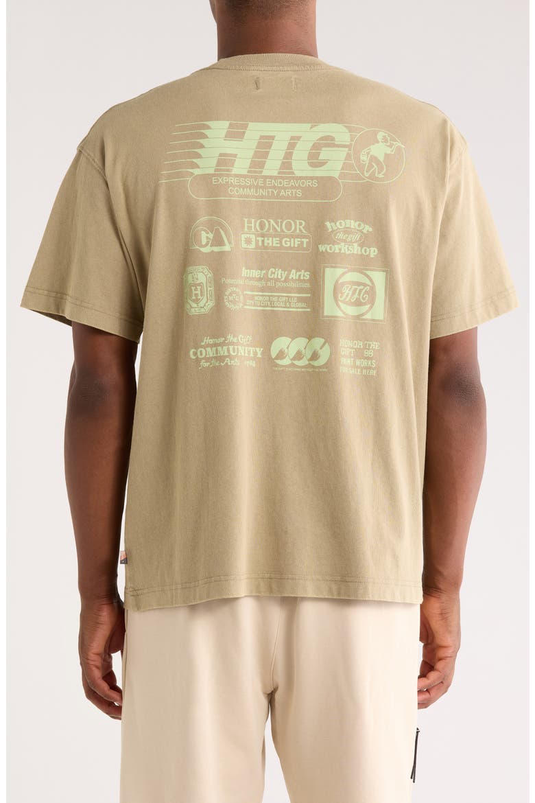 Paint Works Graphic Pocket T-Shirt, Alternate, color, TAUPE