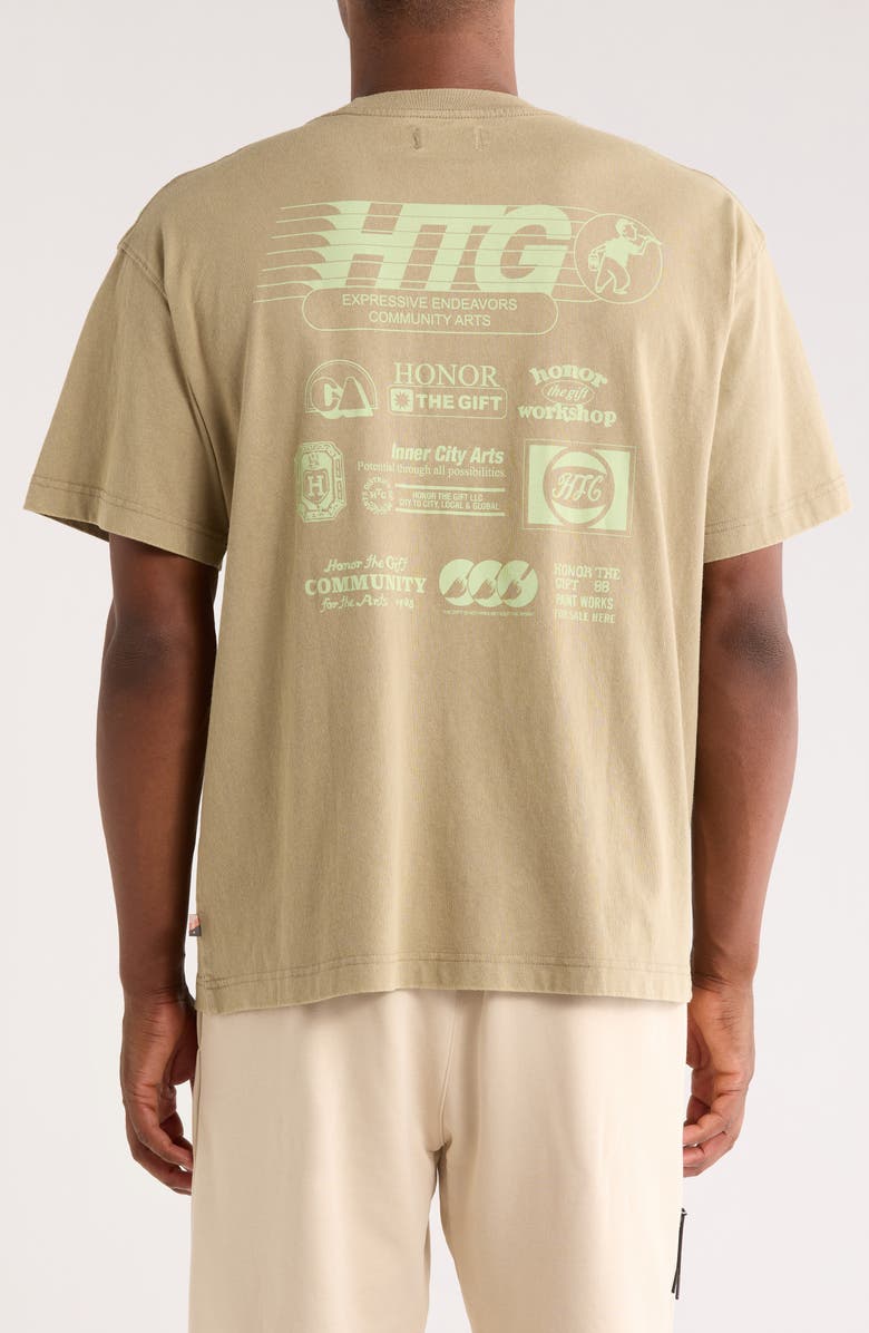 HONOR THE GIFT Paint Works Graphic Pocket T-Shirt, Alternate, color, Taupe